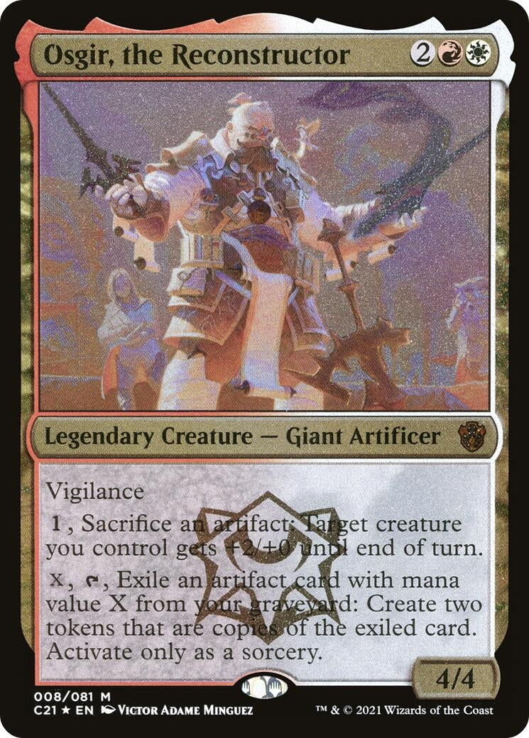 Osgir the Reconstructor Display Commander Thick Stock (8) [C21]