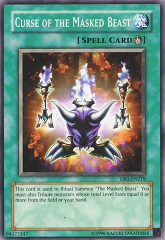 Curse of the Masked Beast (DB1-EN219) [DB1]