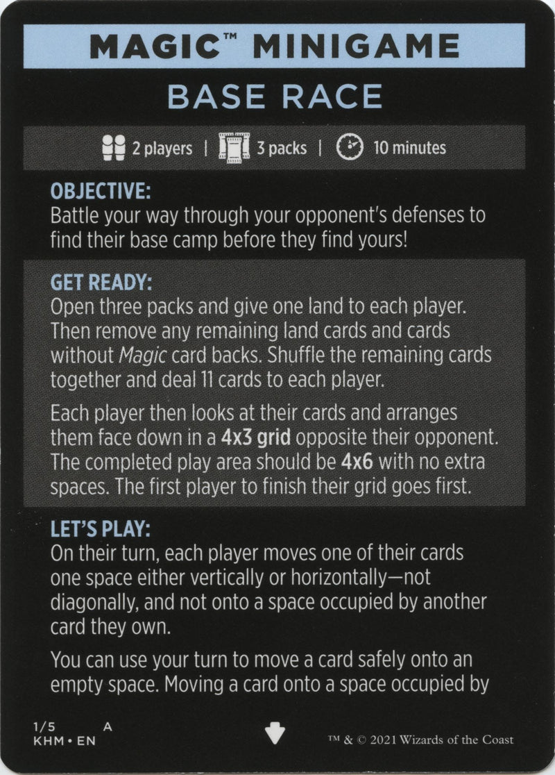 Magic Minigame Base Race (1) [KHM]