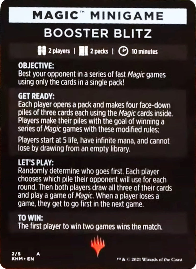 Magic Minigame Booster Blitz (2) [KHM]