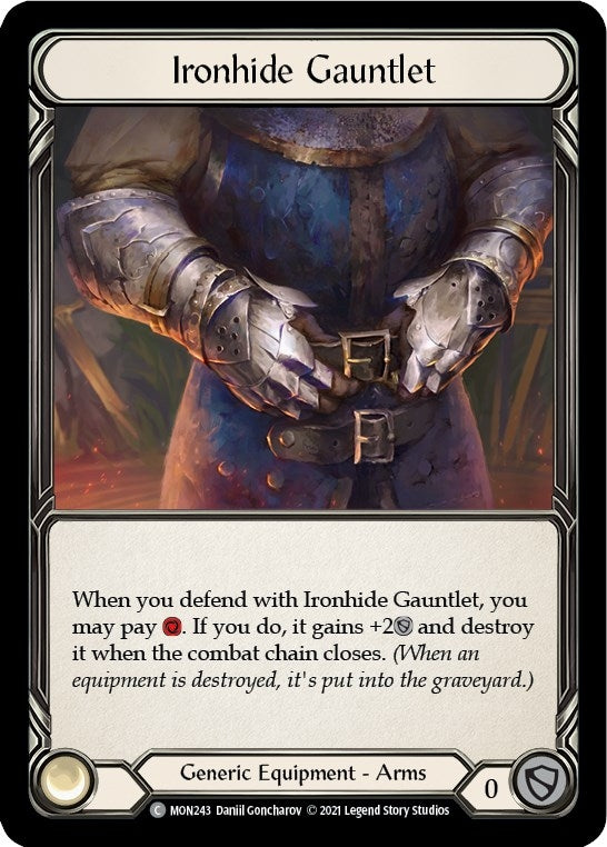 Ironhide Gauntlet (Rainbow Foil) [U-MON243-RF] Unlimited Edition Rainbow Foil