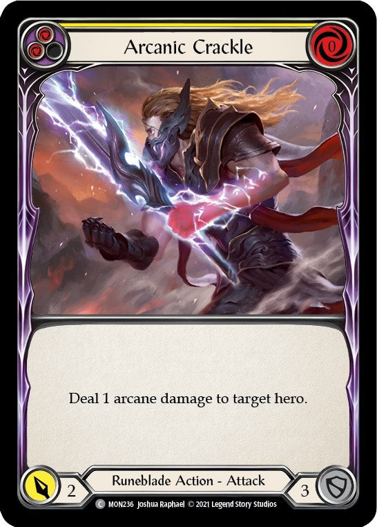 Arcanic Crackle Yellow (MON236) [MON]