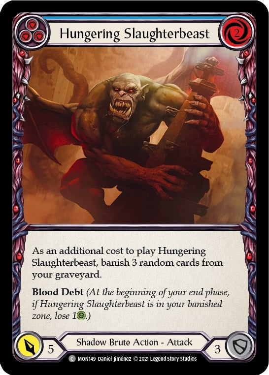Hungering Slaughterbeast Blue (MON149) [MON]