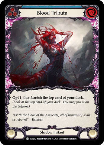 Blood Tribute Blue (MON217) [MON]