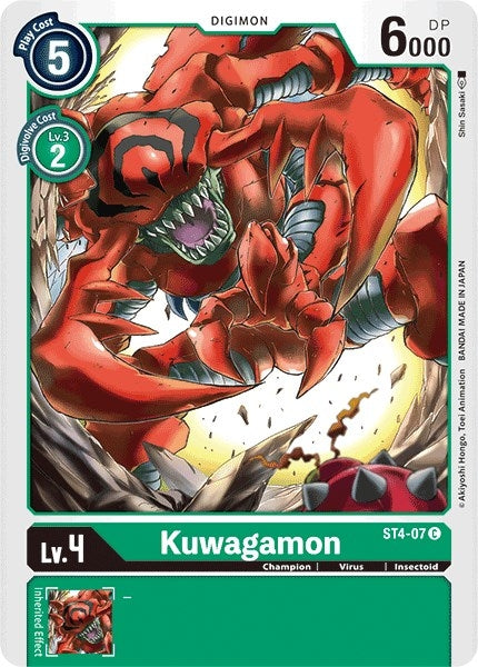 Image for Kuwagamon [Starter Deck 04: Giga Green]