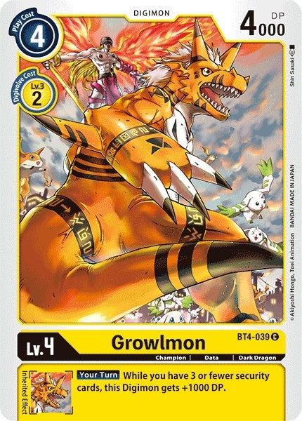 Image for Growlmon [Great Legend]