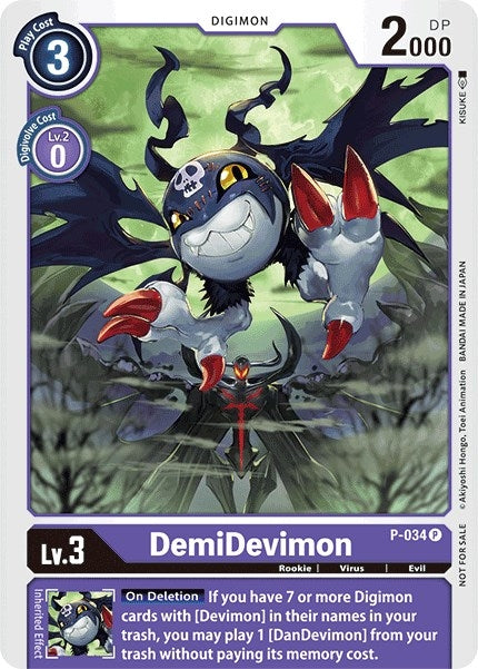 Image for DemiDevimon - P-034 [Digimon Promotion Cards]