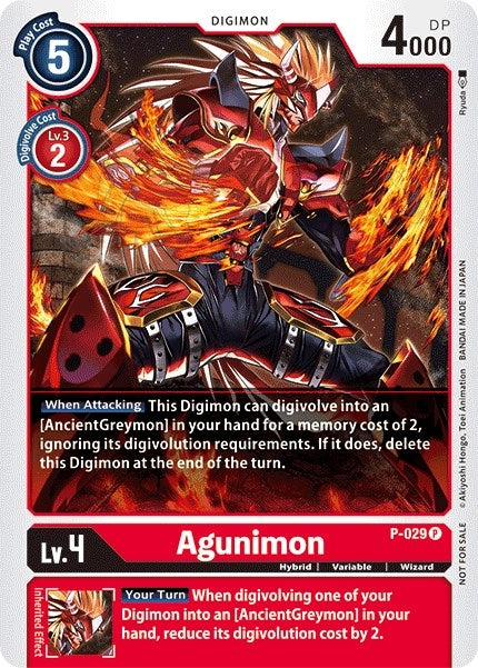 Image for Agunimon - P-029 [Digimon Promotion Cards]