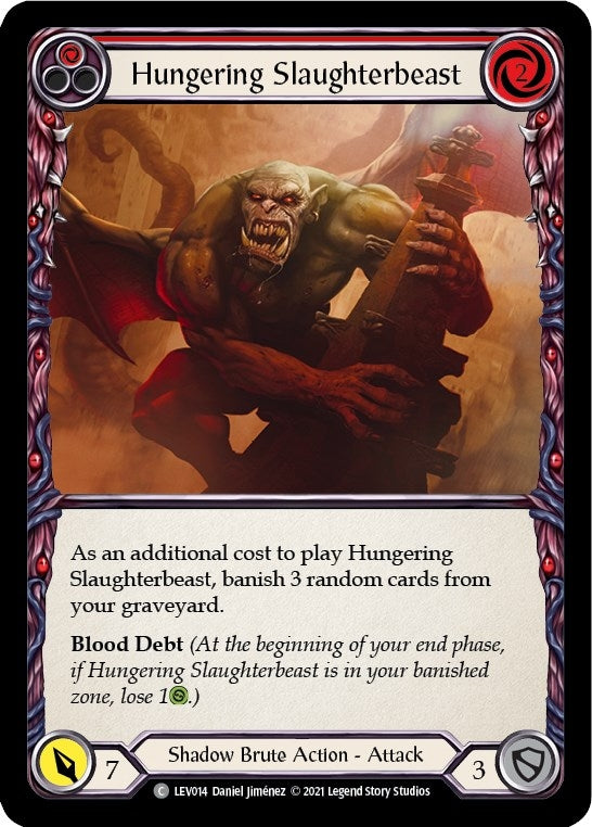 Hungering Slaughterbeast Red (LEV014) [LEV]