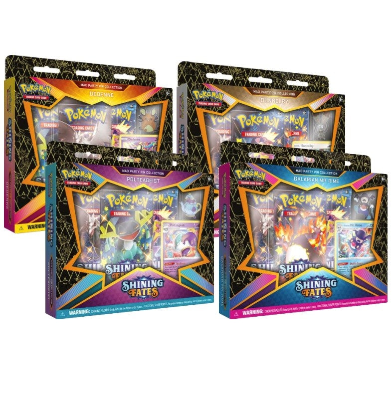 Shining Fates Mad Party Pin Collection Set of 4 [SHF]