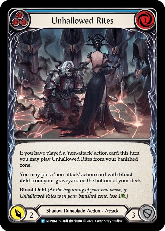 Unhallowed Rites Blue (MON161) [MON]