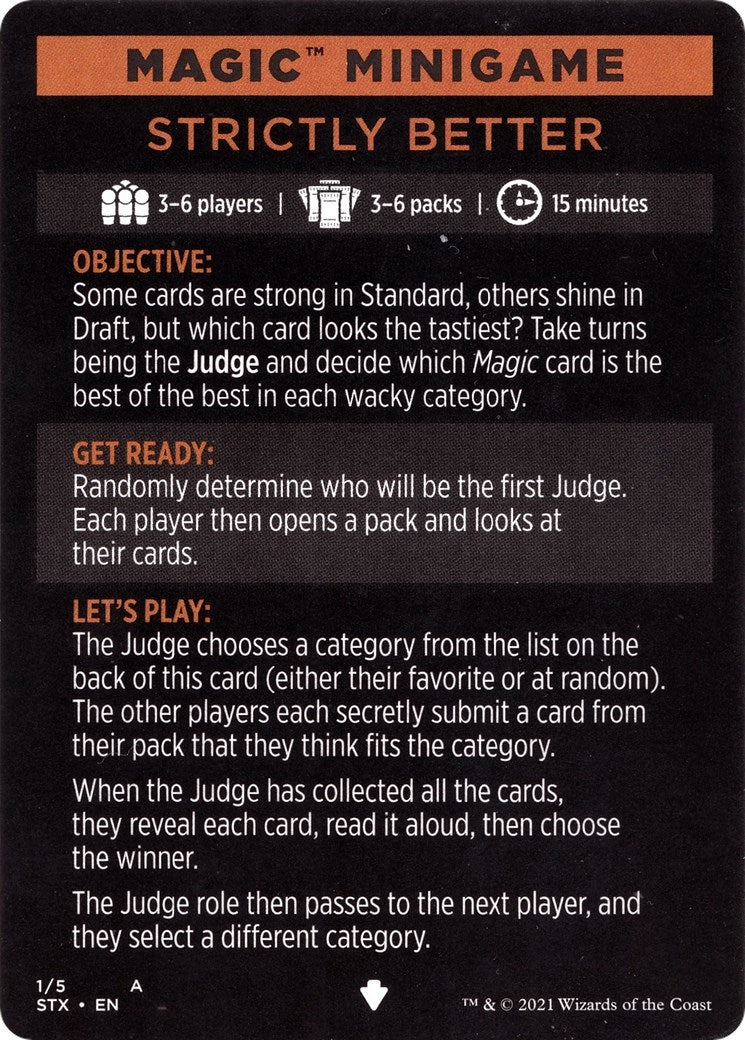 Magic Minigame Strictly Better (1) [STX]