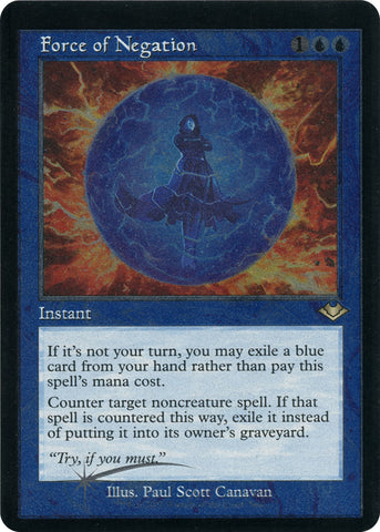 Force of Negation Retro Frame Foil Etched (9) [MH1]