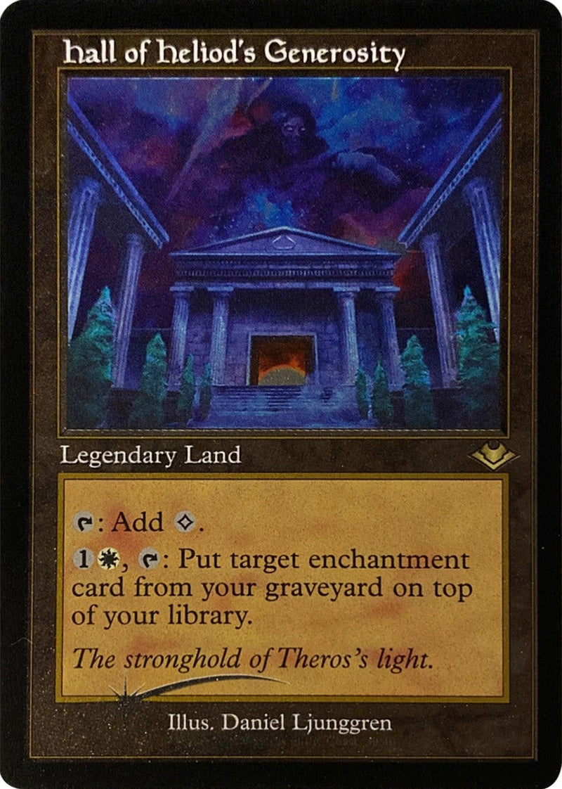 Hall of Heliods Generosity Retro Frame Foil Etched (39) [MH1]