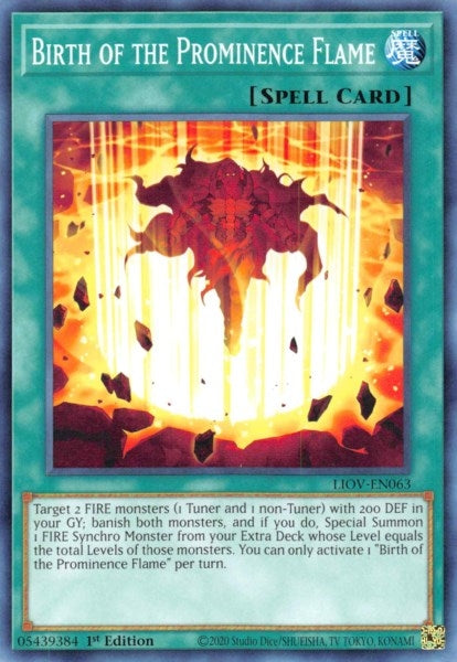 Birth of the Prominence Flame (LIOV-EN063) [LIOV]