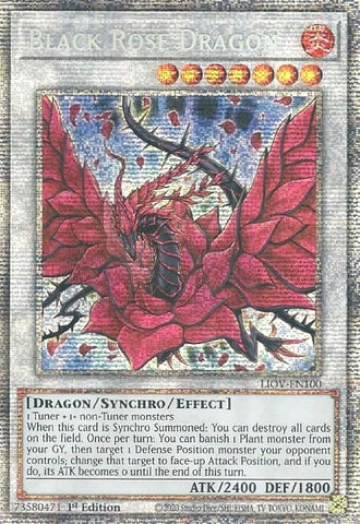 Black Rose Dragon Starlight Rare (LIOV-EN100) [LIOV]