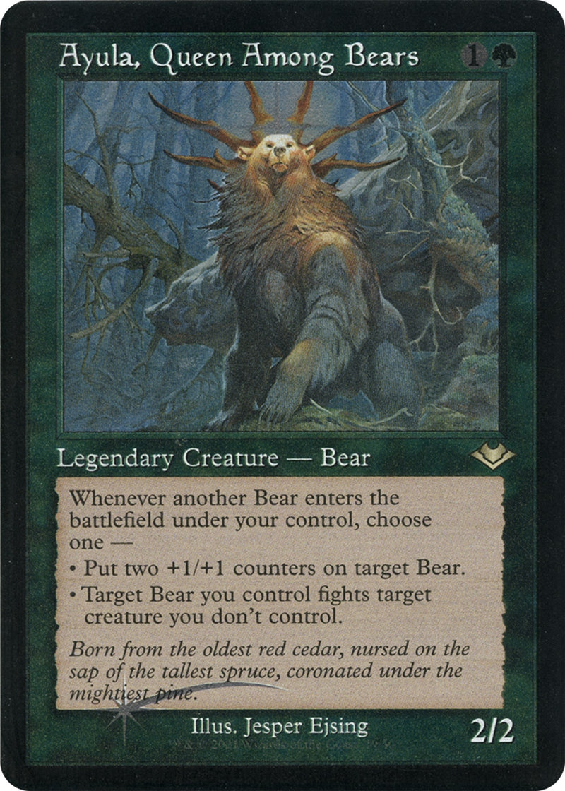 Ayula Queen Among Bears Retro Frame Foil Etched (19) [MH1]
