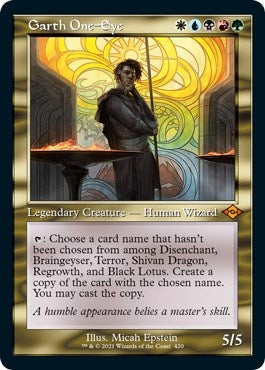 Garth One Eye Retro Frame Foil Etched (420) [MH2]