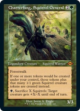 Chatterfang Squirrel General Retro Frame Foil Etched (410) [MH2]