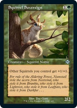 Squirrel Sovereign Retro Frame Foil Etched (415) [MH2]
