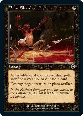 Bone Shards Retro Frame Foil Etched (395) [MH2]