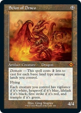 Scion of Draco Retro Frame Foil Etched (431) [MH2]