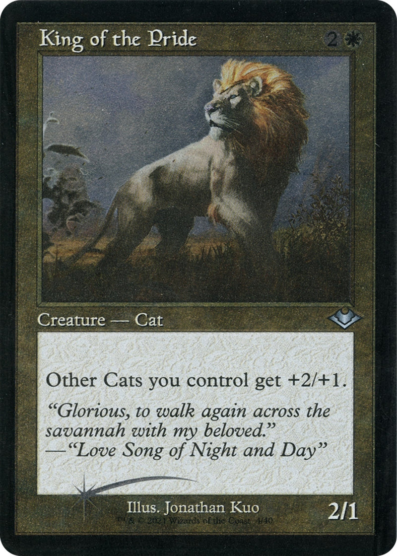 King of the Pride Retro Frame Foil Etched (4) [MH1]