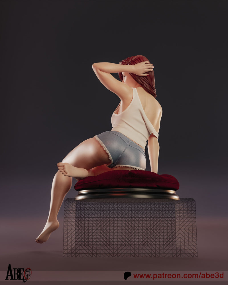 Mary Jane Resin Statue - view 5