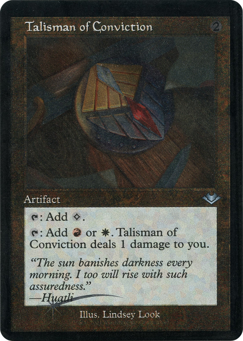 Talisman of Conviction (Retro Foil Etched) [Modern Horizons 2]