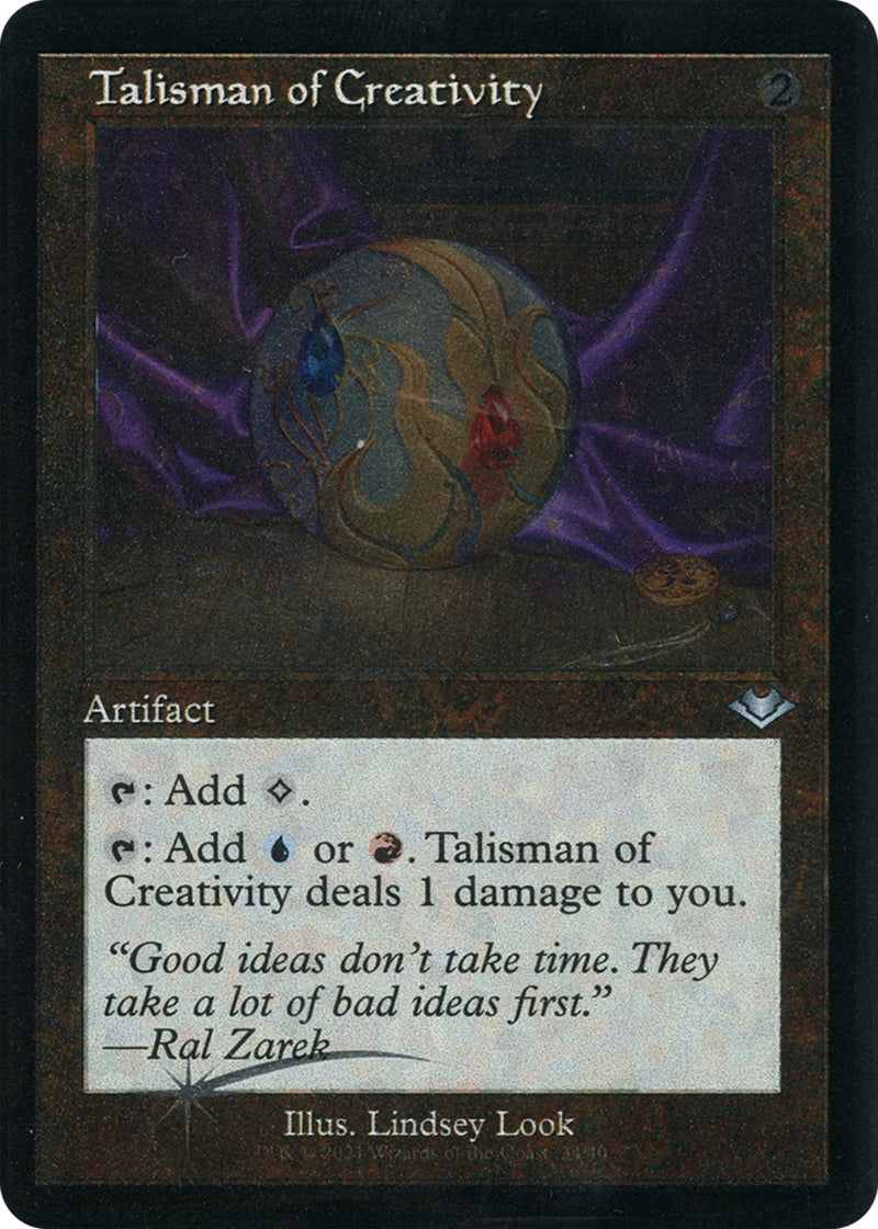 Talisman of Creativity Retro Frame Foil Etched (34) [MH1]