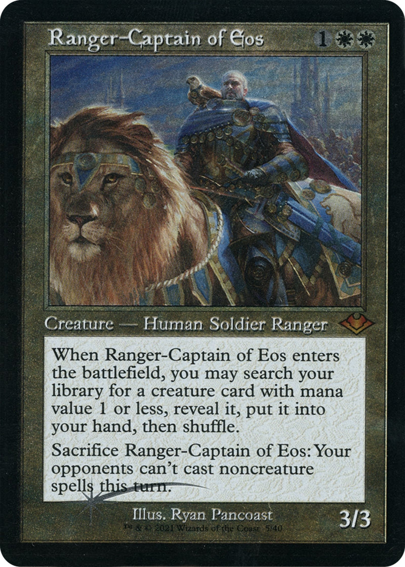 Ranger Captain of Eos Retro Frame Foil Etched (5) [MH1]