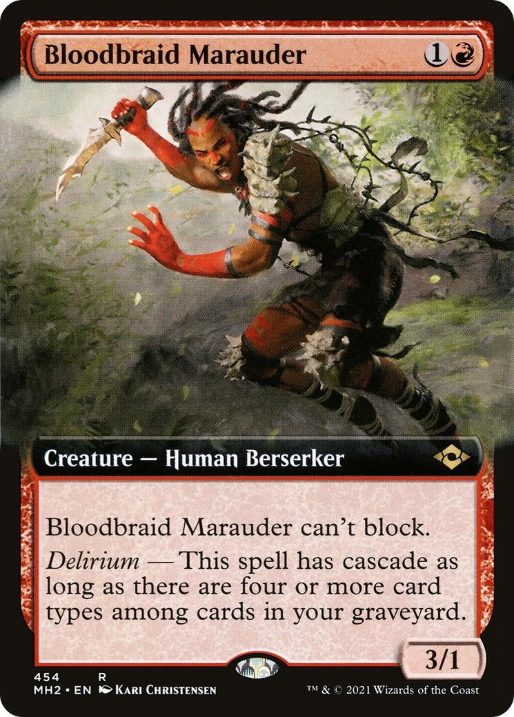 Bloodbraid Marauder Extended Art (454) [MH2]