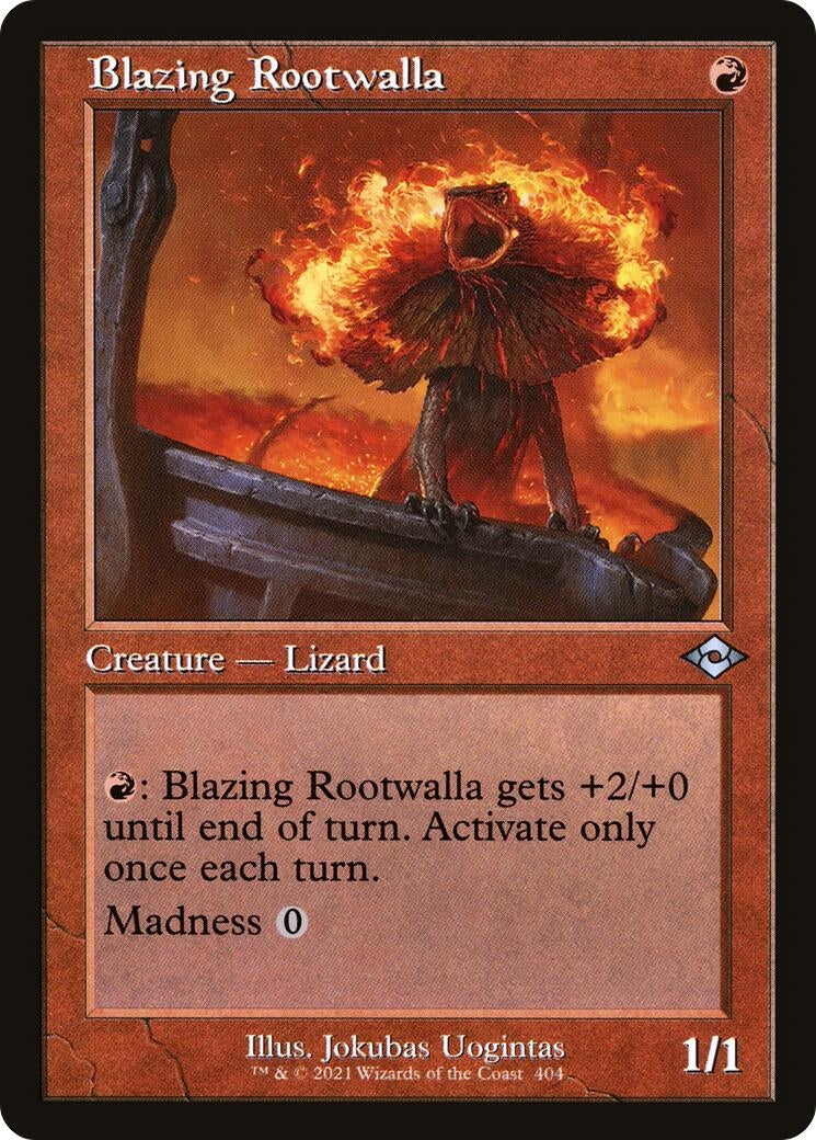 Blazing Rootwalla Retro Frame (404) [MH2]