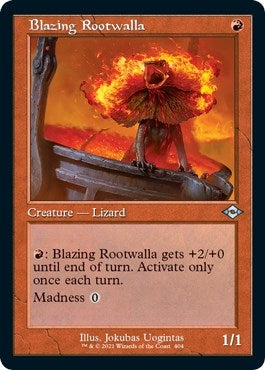 Blazing Rootwalla Retro Frame Foil Etched (404) [MH2]