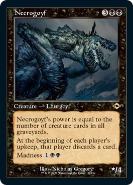 Necrogoyf Retro Frame Foil Etched (398) [MH2]