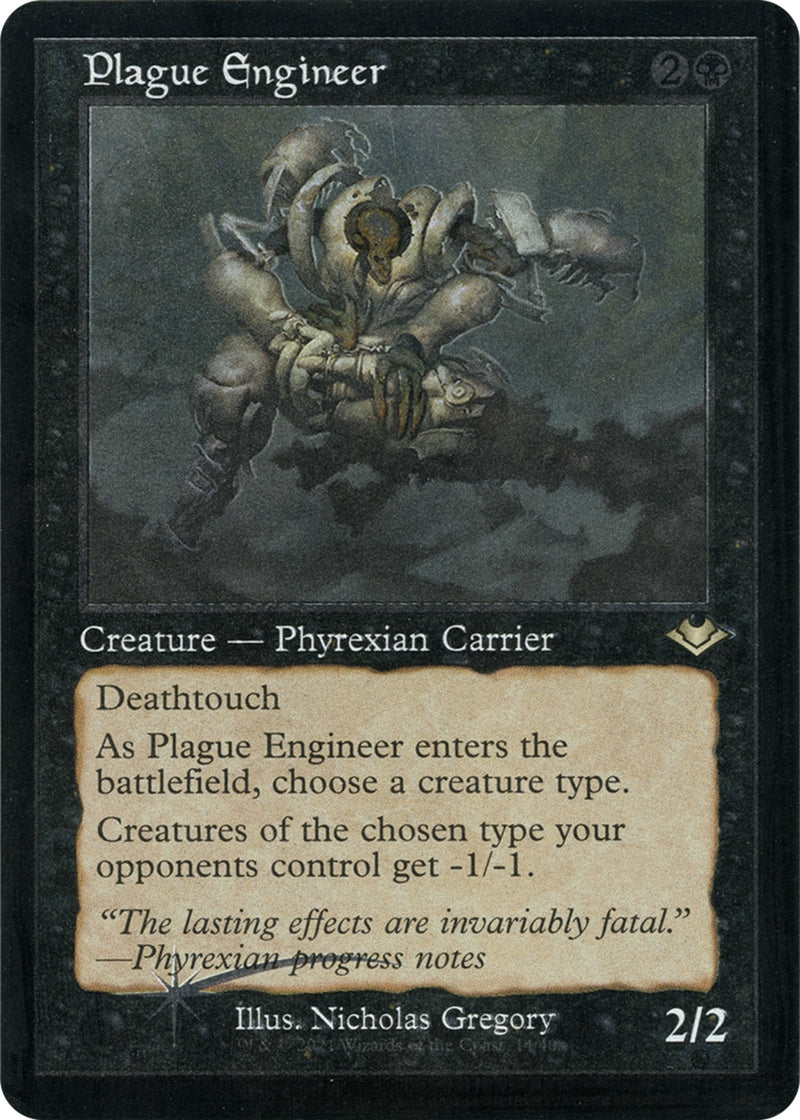 Plague Engineer Retro Frame Foil Etched (14) [MH1]