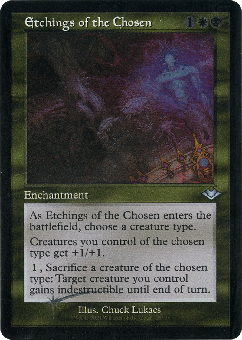 Etchings of the Chosen Retro Frame Foil Etched (25) [MH1]