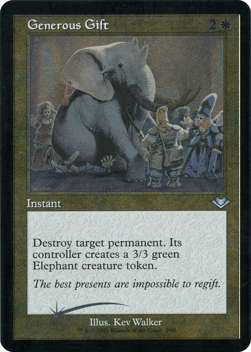 Generous Gift Retro Frame Foil Etched (2) [MH1]