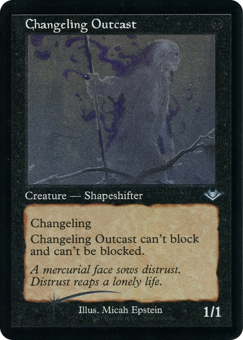 Changeling Outcast Retro Frame Foil Etched (12) [MH1]