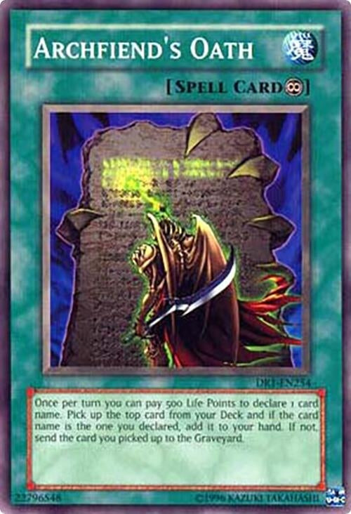 Archfiends Oath (DR1-EN254)