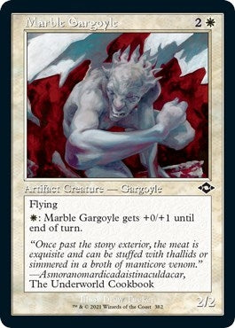 Marble Gargoyle Retro Frame Foil Etched (382) [MH2]