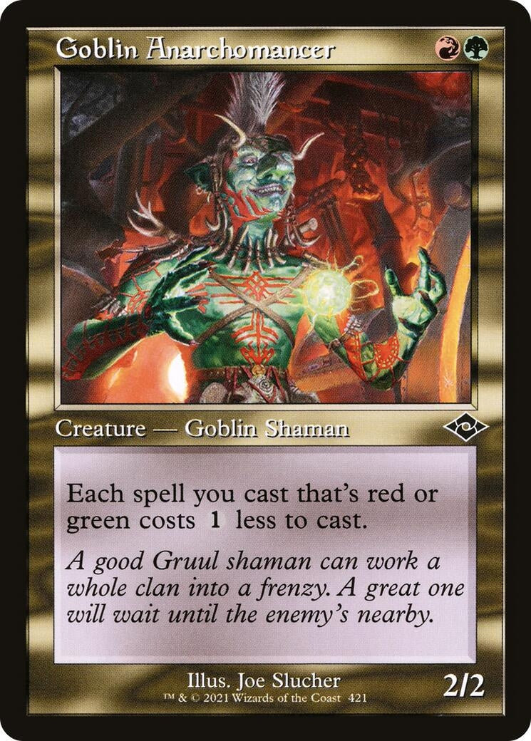 Goblin Anarchomancer Retro Frame (421) [MH2]
