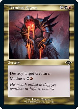 Terminal Agony Retro Frame Foil Etched (424) [MH2]