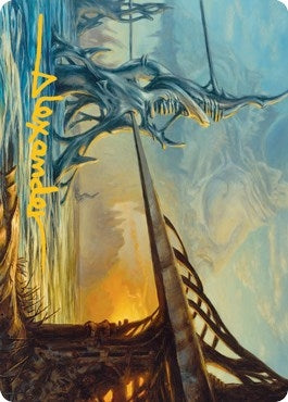 Razortide Bridge Art Card Gold Stamped Signature (76) [ASMH2]