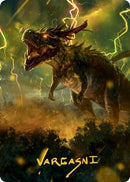 Thrasta Tempests Roar Art Card 42 81 Gold Stamped Signature (42) [ASMH2]