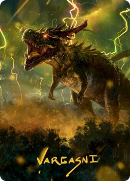 Thrasta Tempests Roar Art Card 42 81 Gold Stamped Signature (42) [ASMH2]