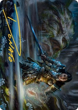 Carth the Lion Art Card Gold Stamped Signature (47) [ASMH2]