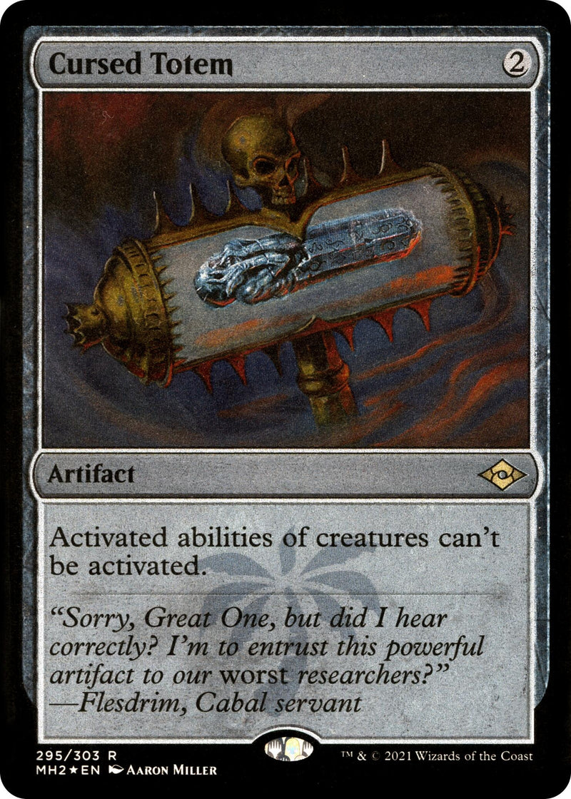 Cursed Totem Foil Etched (295) [MH2]