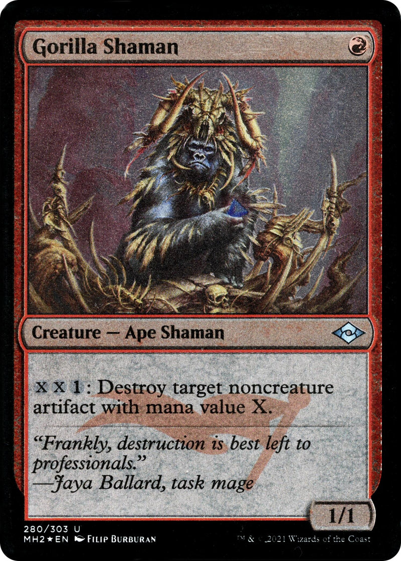 Gorilla Shaman (Foil Etched) [Modern Horizons 2]