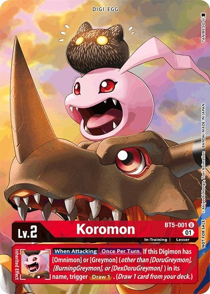 Image for Koromon - BT5-001 (Premier TO Event June 2021) [Battle of Omni]